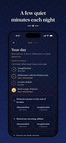 Flee to Allah: Daily Muhasabah — store screenshot 2