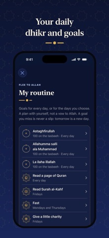 Flee to Allah: Daily Muhasabah — store screenshot 3