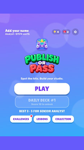 Publish or Pass — store screenshot 1